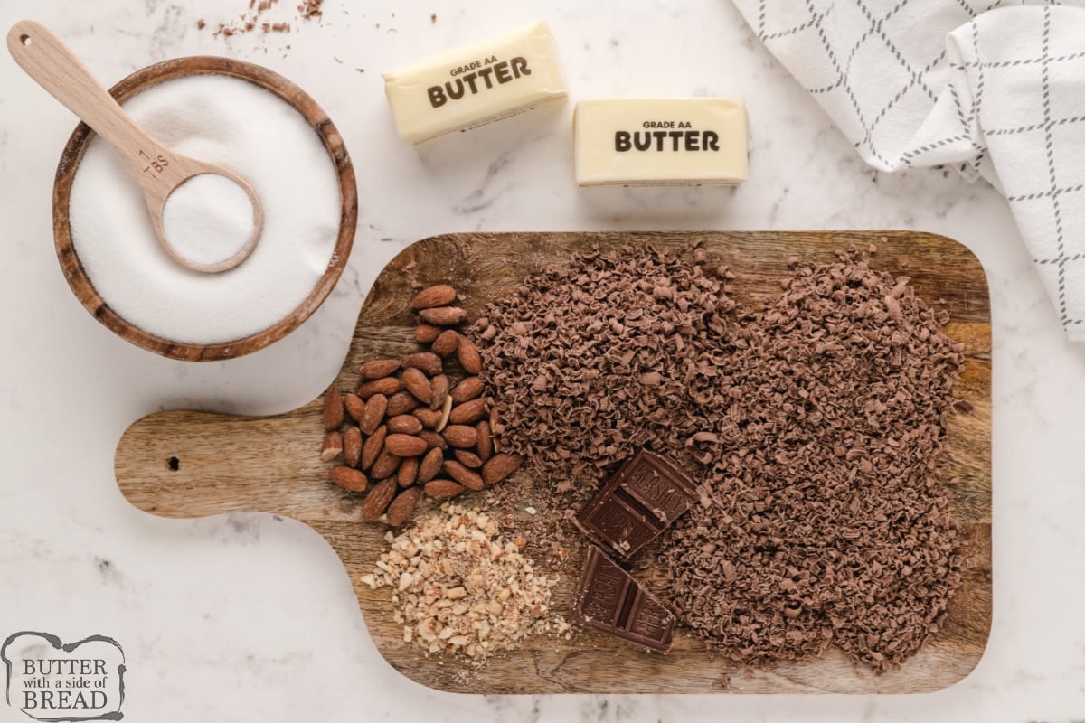 Ingredients in Homemade Almond Roca