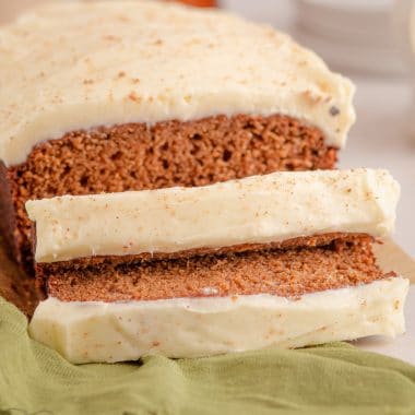 Frosted Gingerbread Loaf recipe