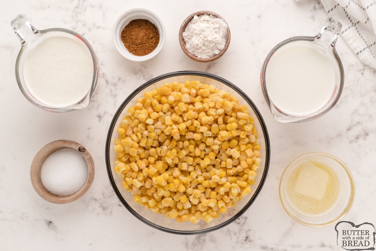 Ingredients in Creamed Corn recipe