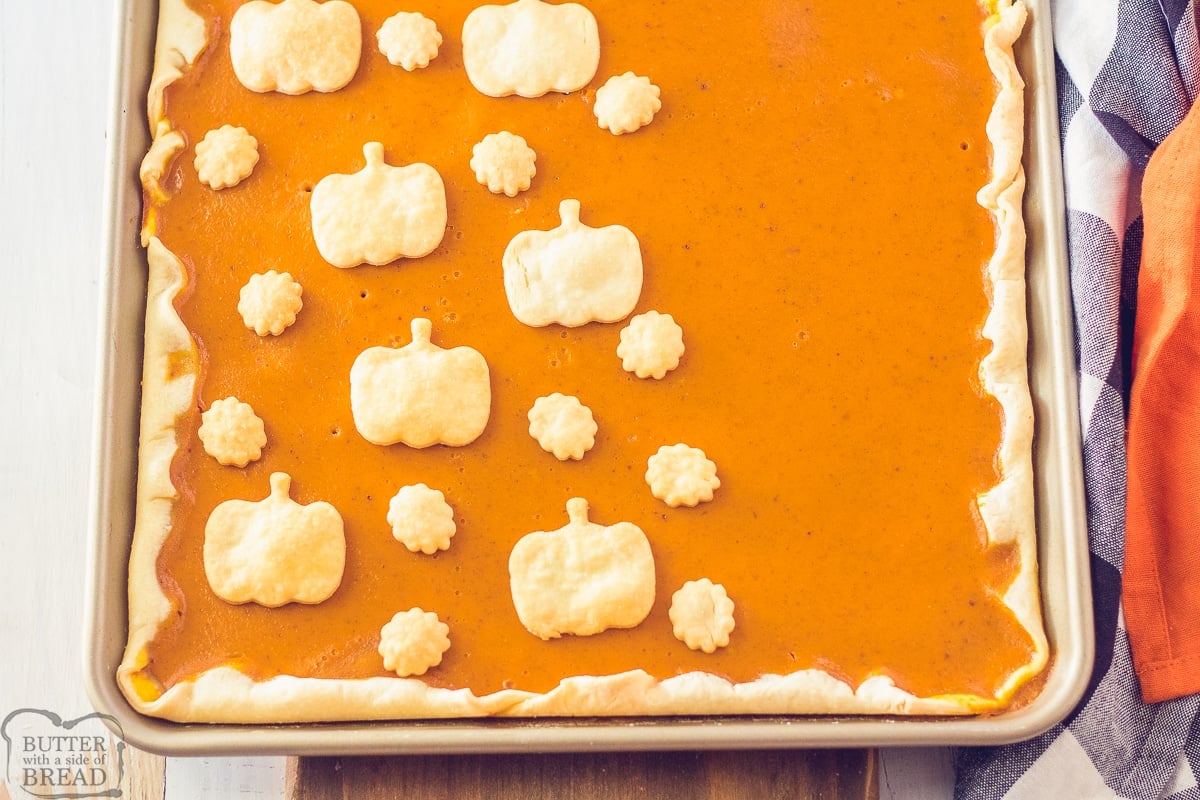 how to make a pumpkin slab pie