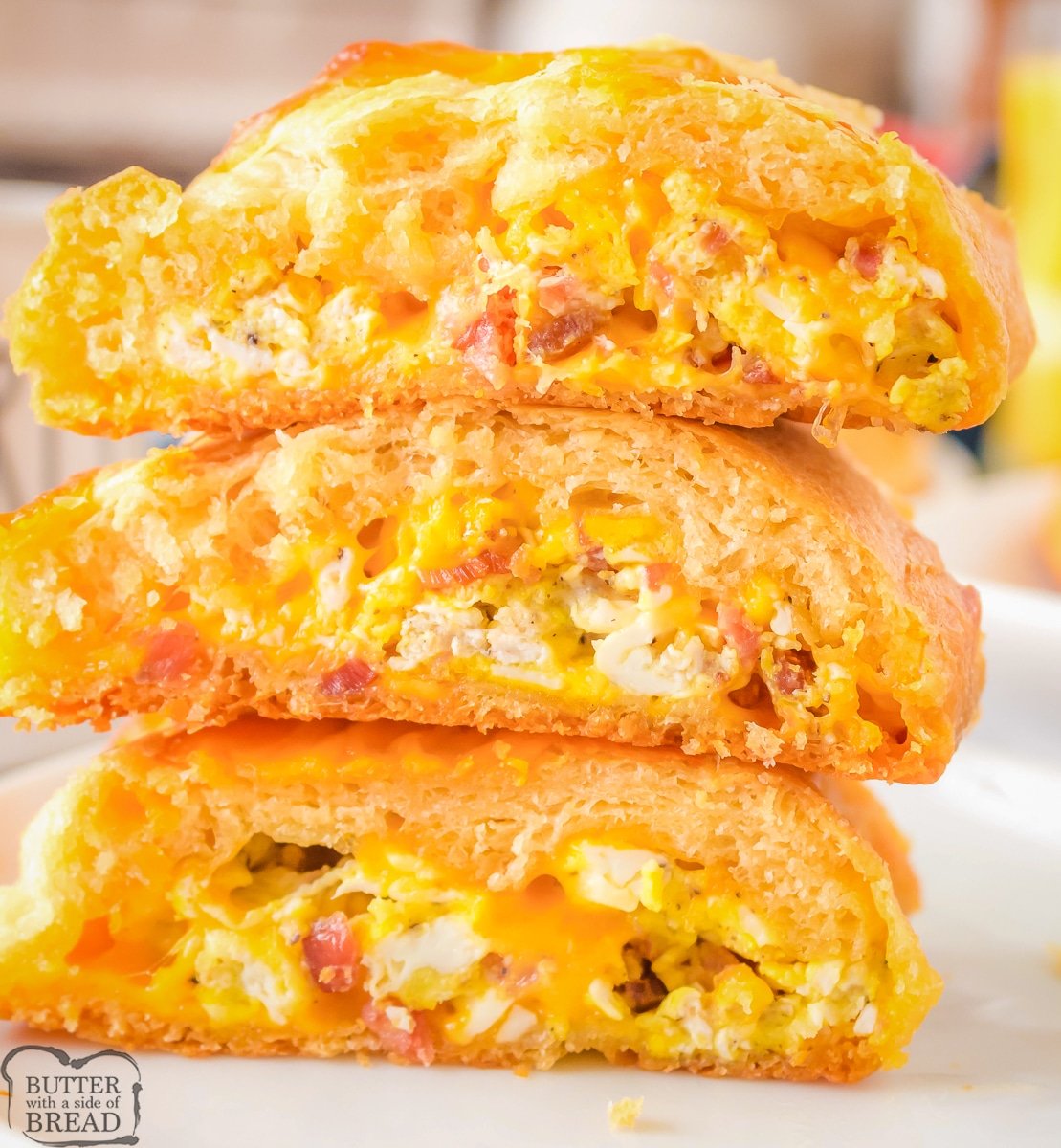 cheesy bacon and egg breakfast braid
