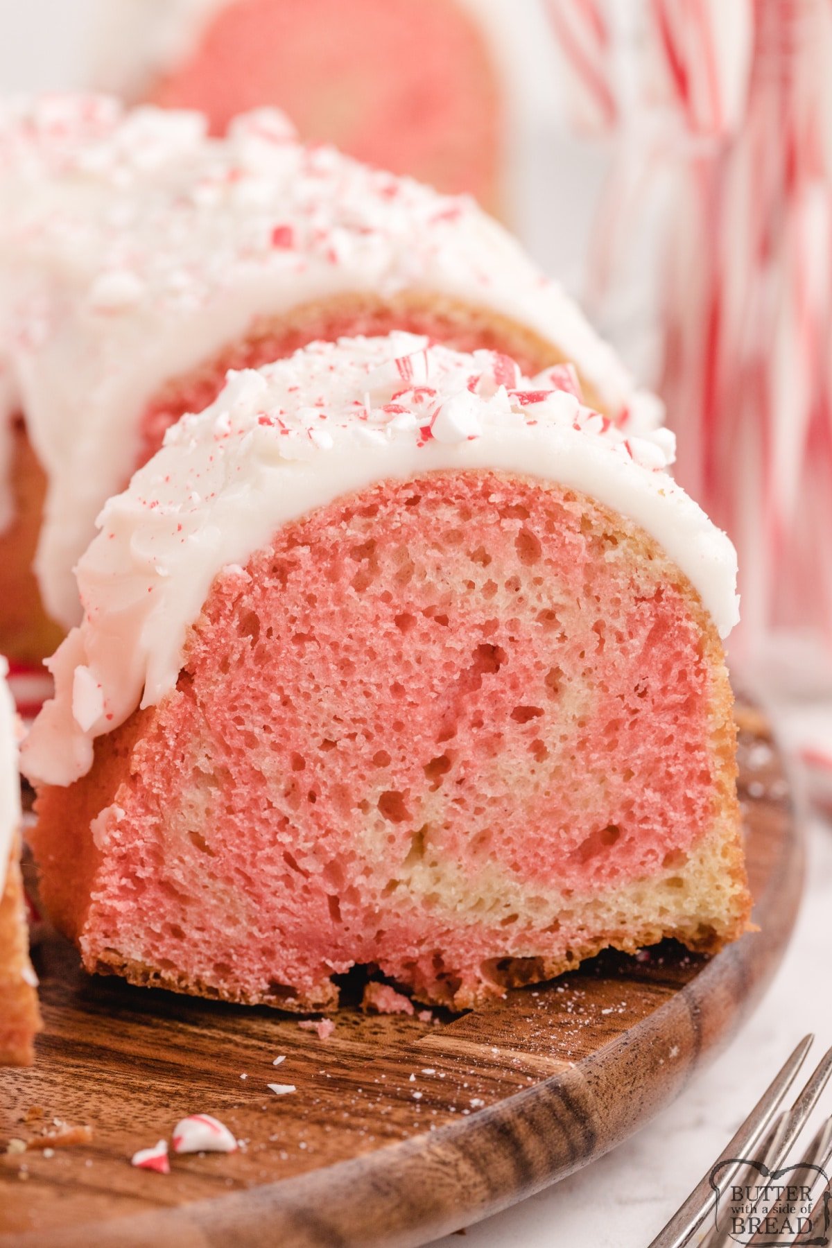 Swirled Peppermint Bundt Cake is a simple, from-scratch cake recipe flavored with peppermint and topped with a thick, creamy glaze. Beautiful peppermint cake recipe that is absolutely delicious too!