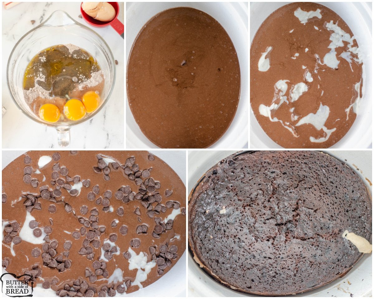 how to make a crockpot lava cake