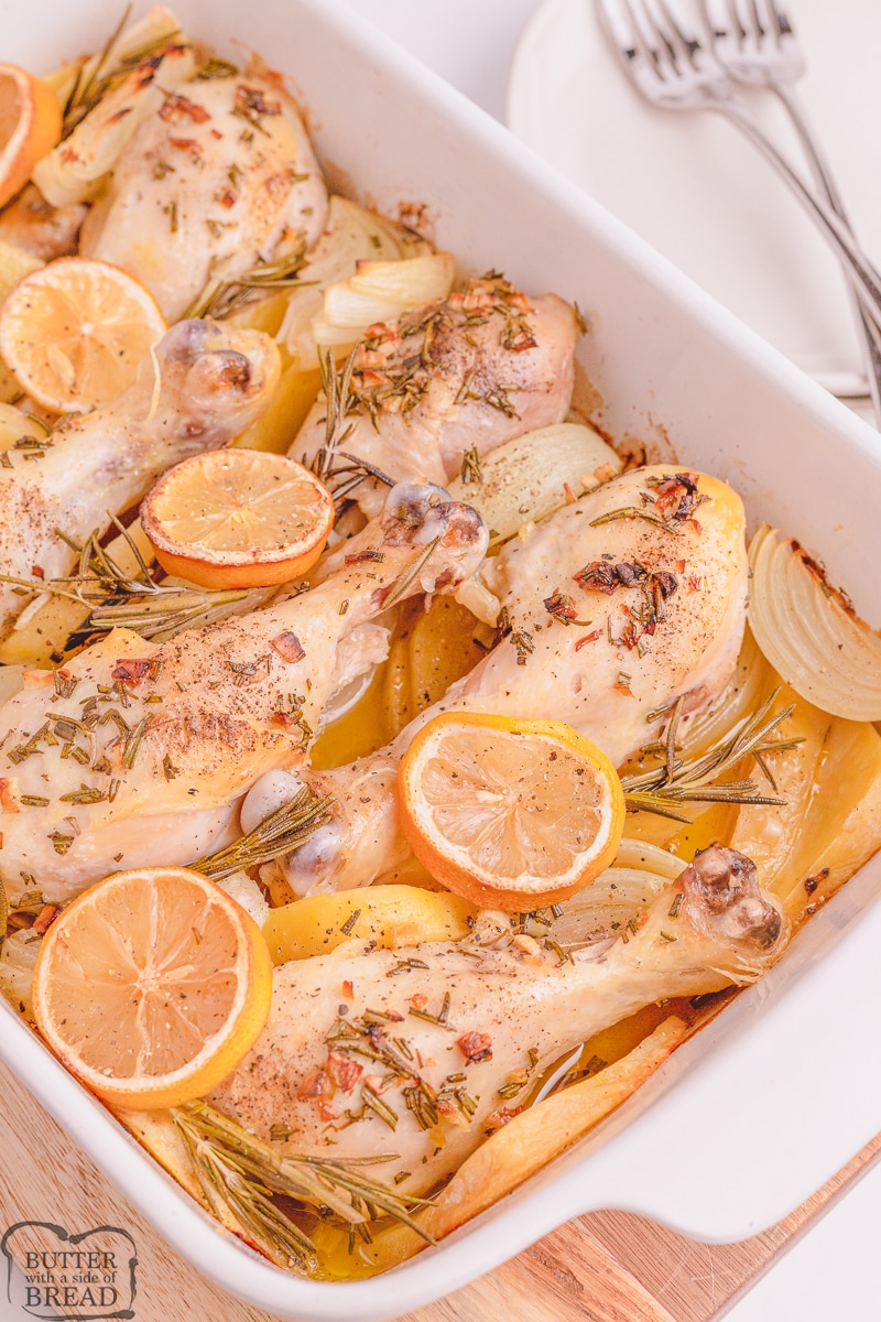 lemon rosemary chicken drumsticks recipe