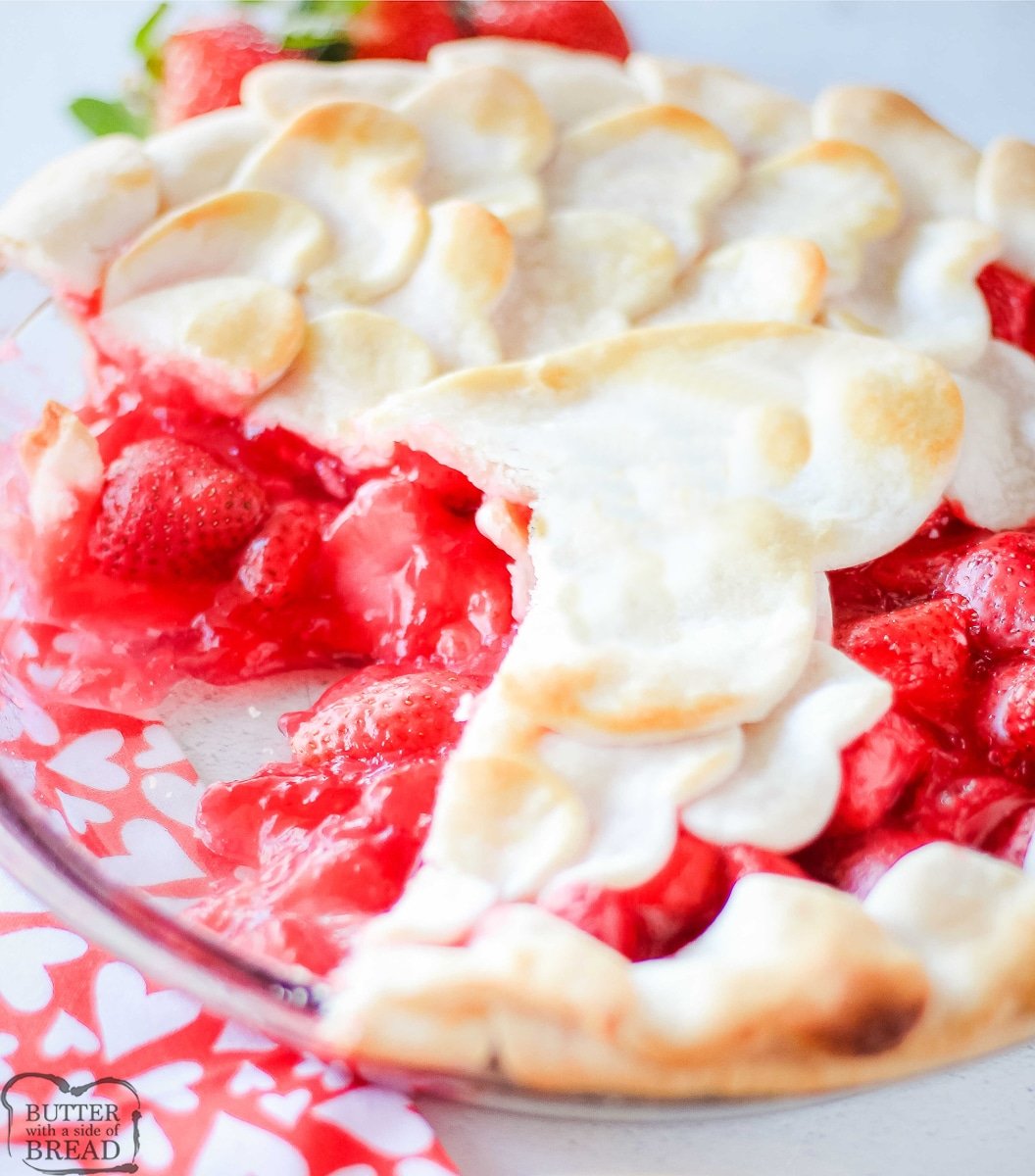 Easy homemade strawberry pie recipe with jello