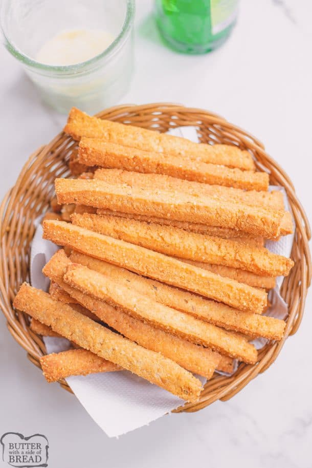 EASY FRIED CHEESE STRAWS - Butter with a Side of Bread