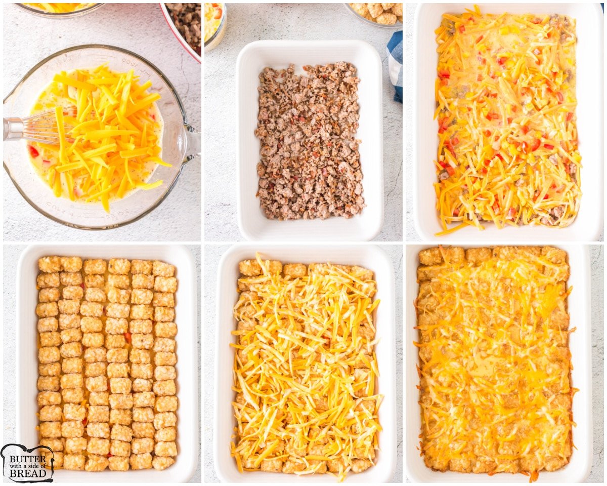 how to make tater tot breakfast casserole