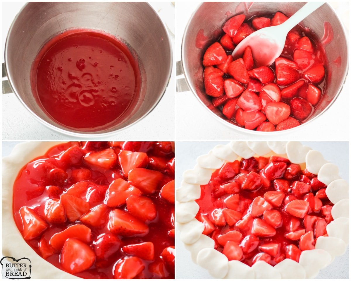 how to make a fresh strawberry pie with jello