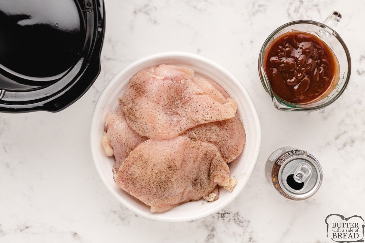 SLOW COOKER ROOT BEER BBQ CHICKEN   Butter With A Side Of Bread