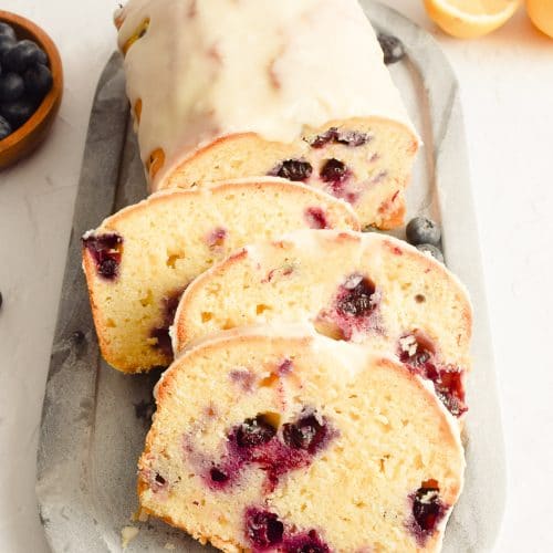 LEMON BLUEBERRY POUND CAKE - Butter with a Side of Bread