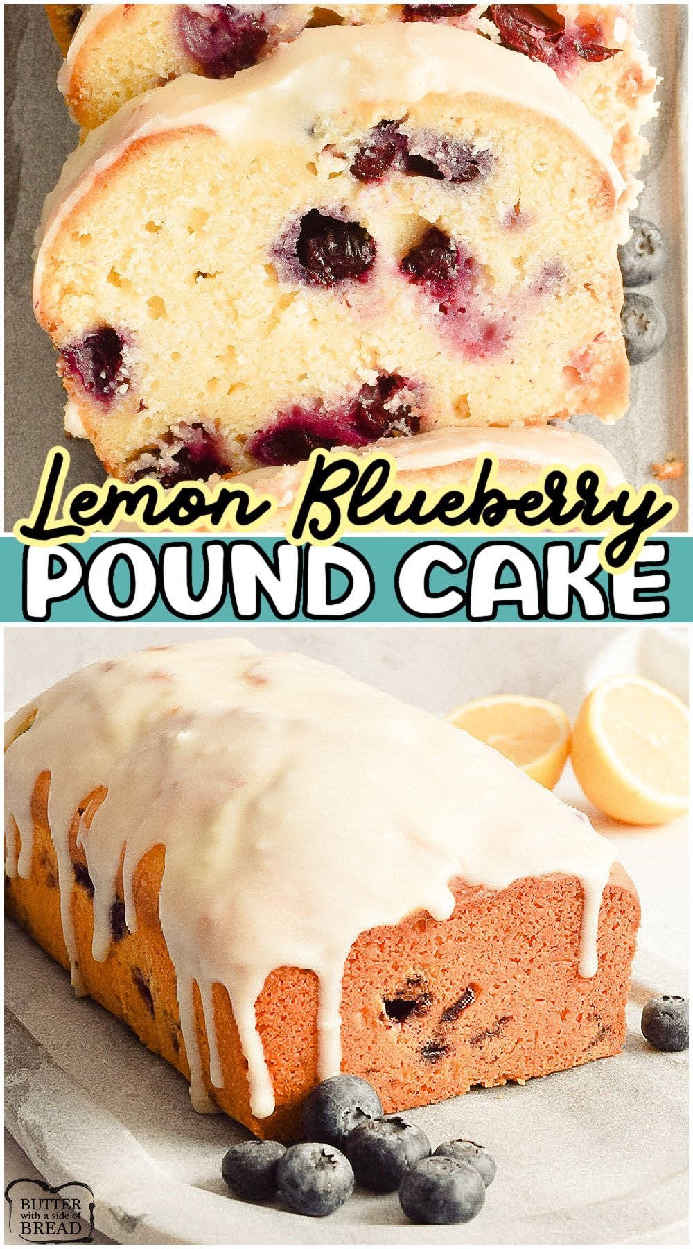 Lemon Blueberry Pound Cake is a delicious dessert packed with so much great taste and fresh berries in every slice. This Lemon Pound Cake recipe is the perfect treat for Spring snacking!