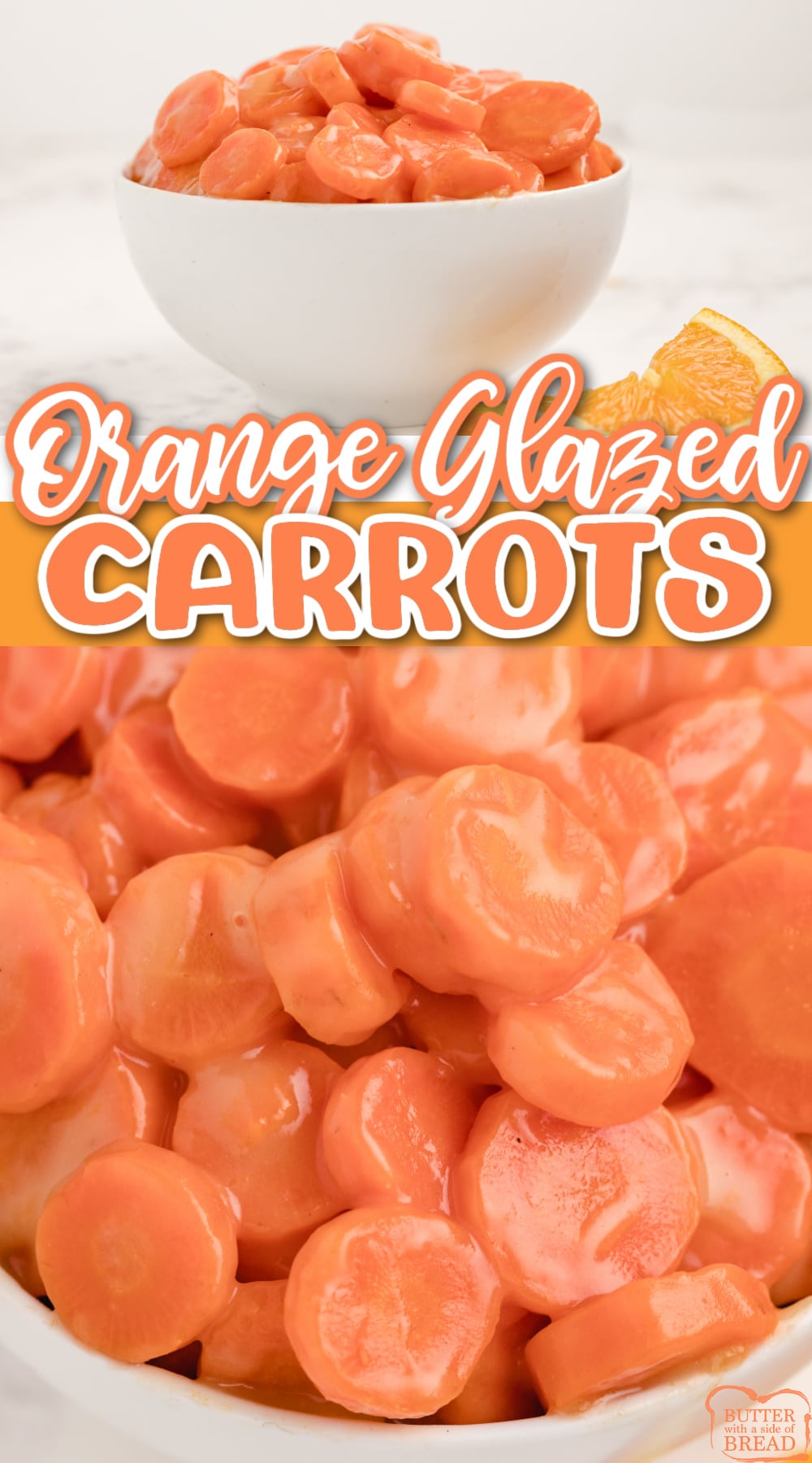 Orange Glazed Carrots are simple, sweet and make the perfect side dish for any meal. Sweet, tender carrots coated with a delicious orange glaze.