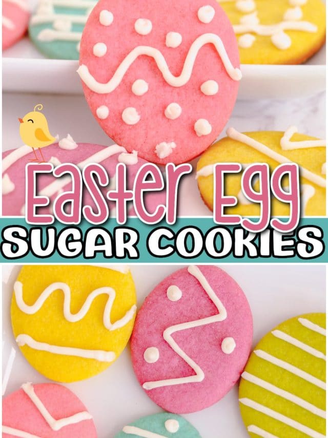 Easter Egg Sugar Cookies - Butter with a Side of Bread