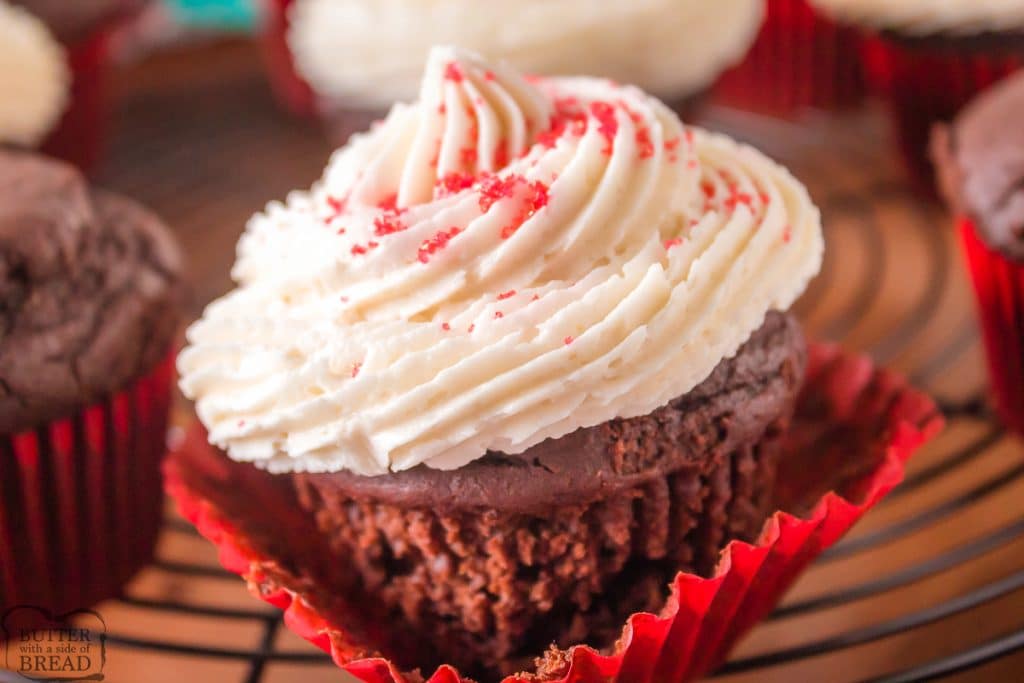 Chocolate Cupcakes made with Dr. Pepper soda