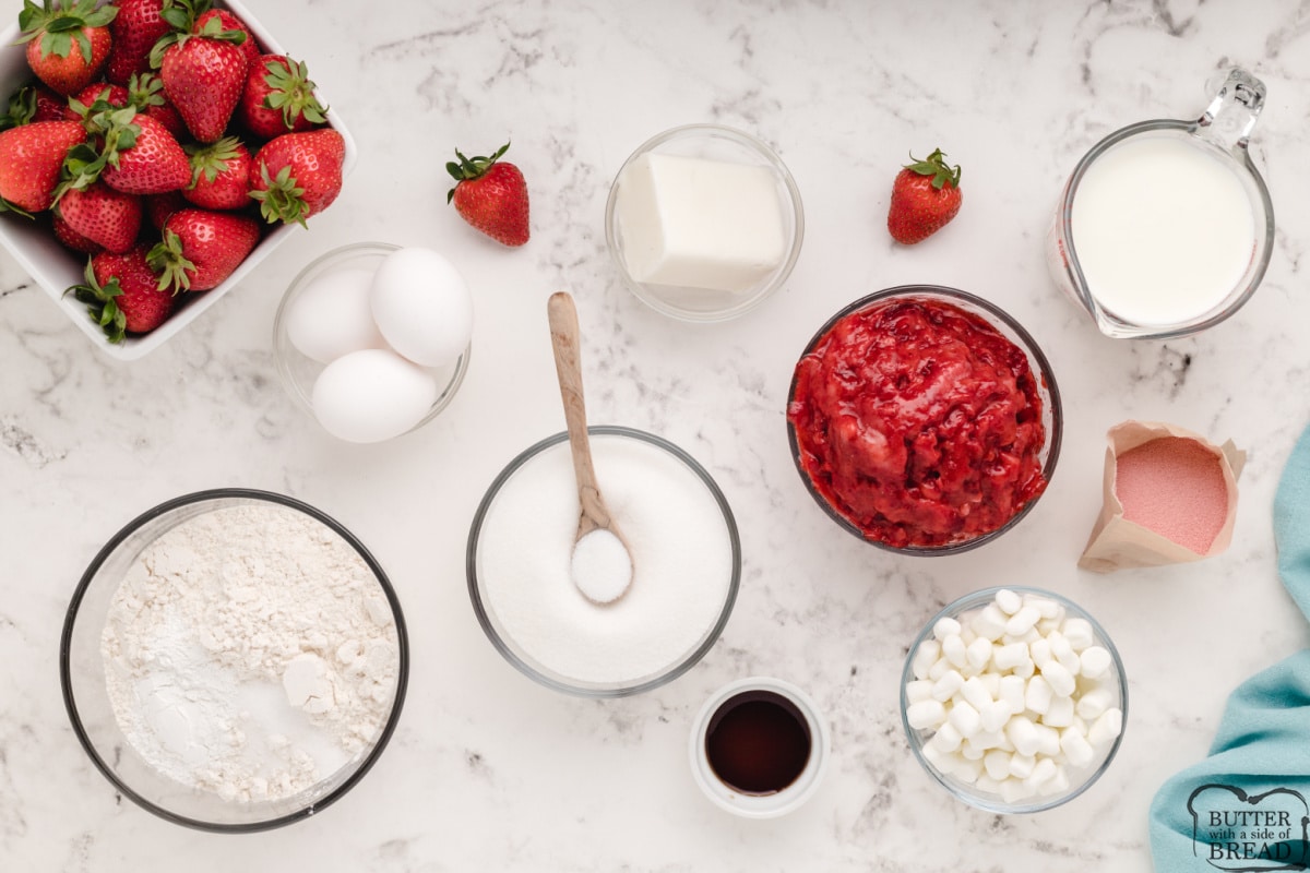 Ingredients in Marshmallow Strawberry Shortcake