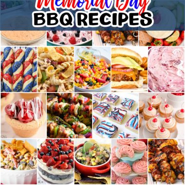 Best Memorial Day BBQ Recipes that will feed a crowd! Celebrate Memorial Day this year with fun, easy and patriotic recipes the whole family will enjoy.