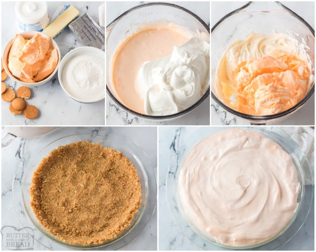 how to make orange creamsicle pie