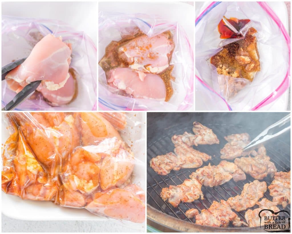 how to make marinated grilled chicken thighs