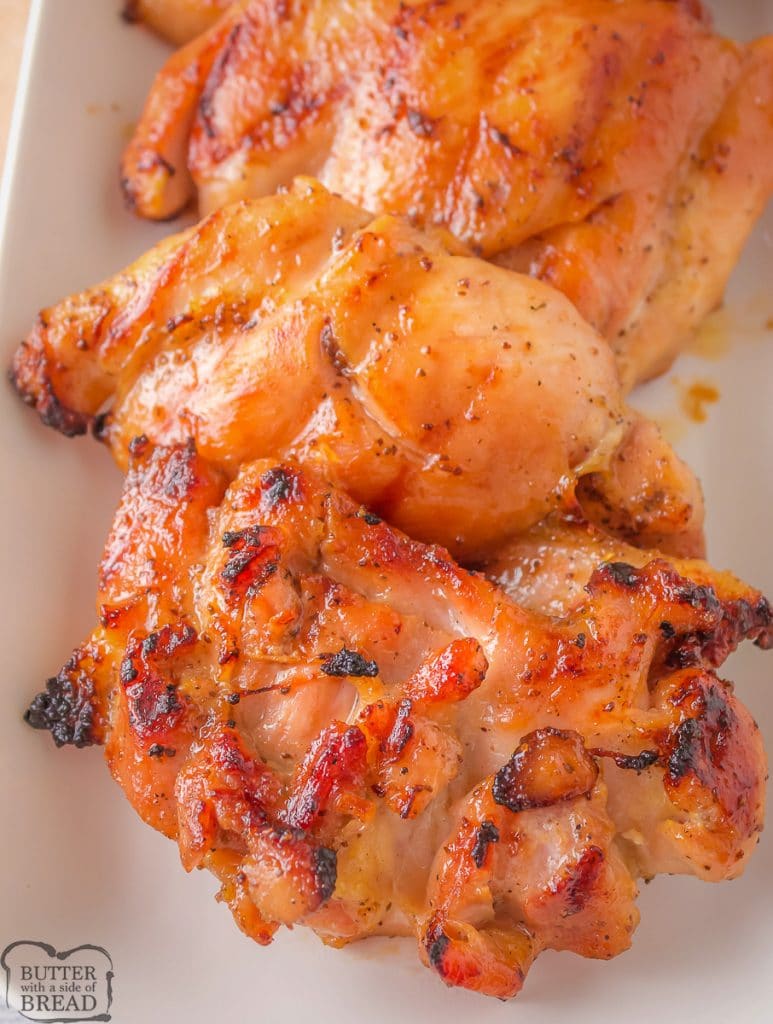 marinated grilled chicken thighs
