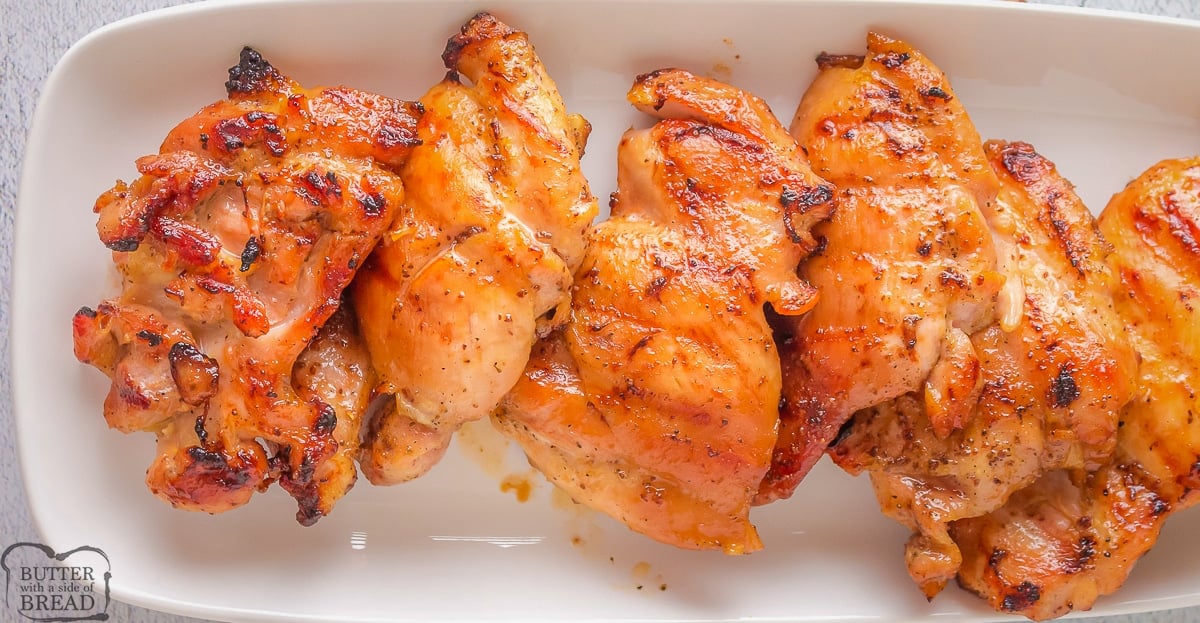 juicy grilled chicken thighs