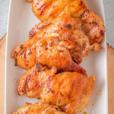 grilled chicken thighs with an easy marinade