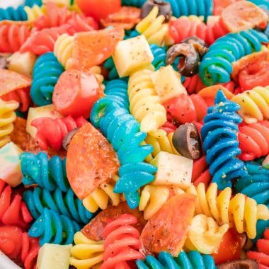 food coloring in pasta salad
