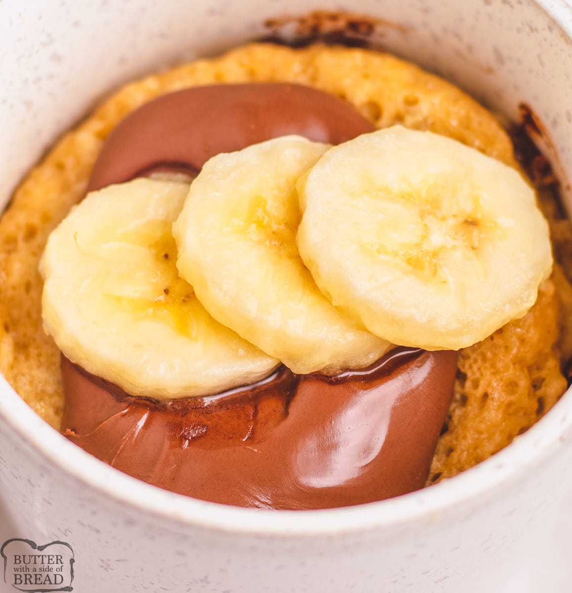 Microwave Banana Custard Pudding (quick mug cake)