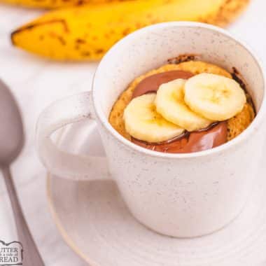 chocolate chip banana mug cake