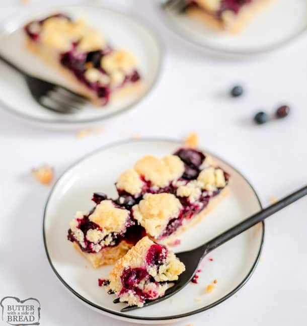 BLUEBERRY PIE BARS - Butter with a Side of Bread