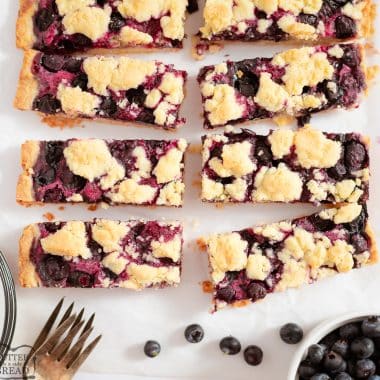 buttery blueberry pie bars
