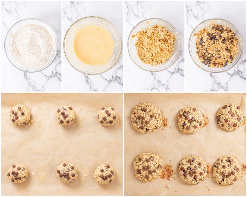 making cookies with ripe bananas