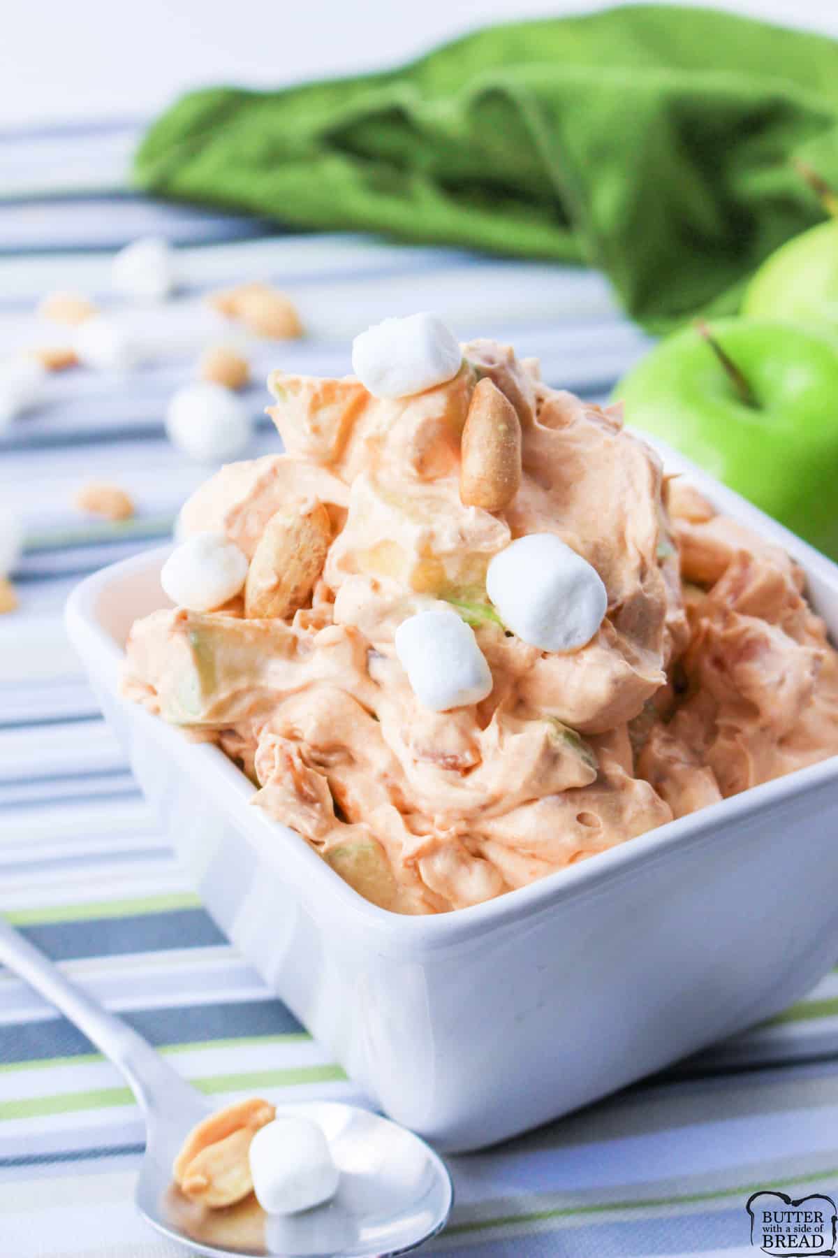 Caramel Apple Fluff made in minutes with only 6 ingredients. Simple fluff recipe that tastes like caramel apples!