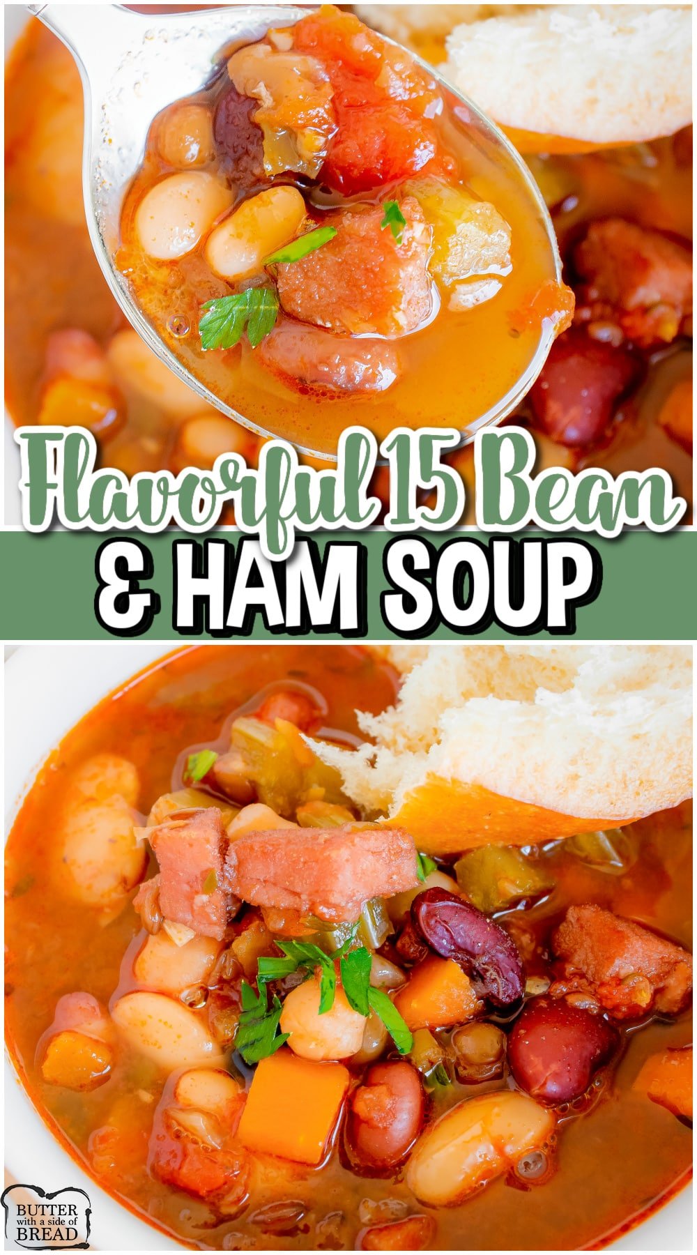 Hurst 15 bean soup is a sensational dish with amazing flavors & packed with fiber and protein. This bean and ham soup recipe is perfect for leftover ham & makes a lovely meal on a cold winter's day.