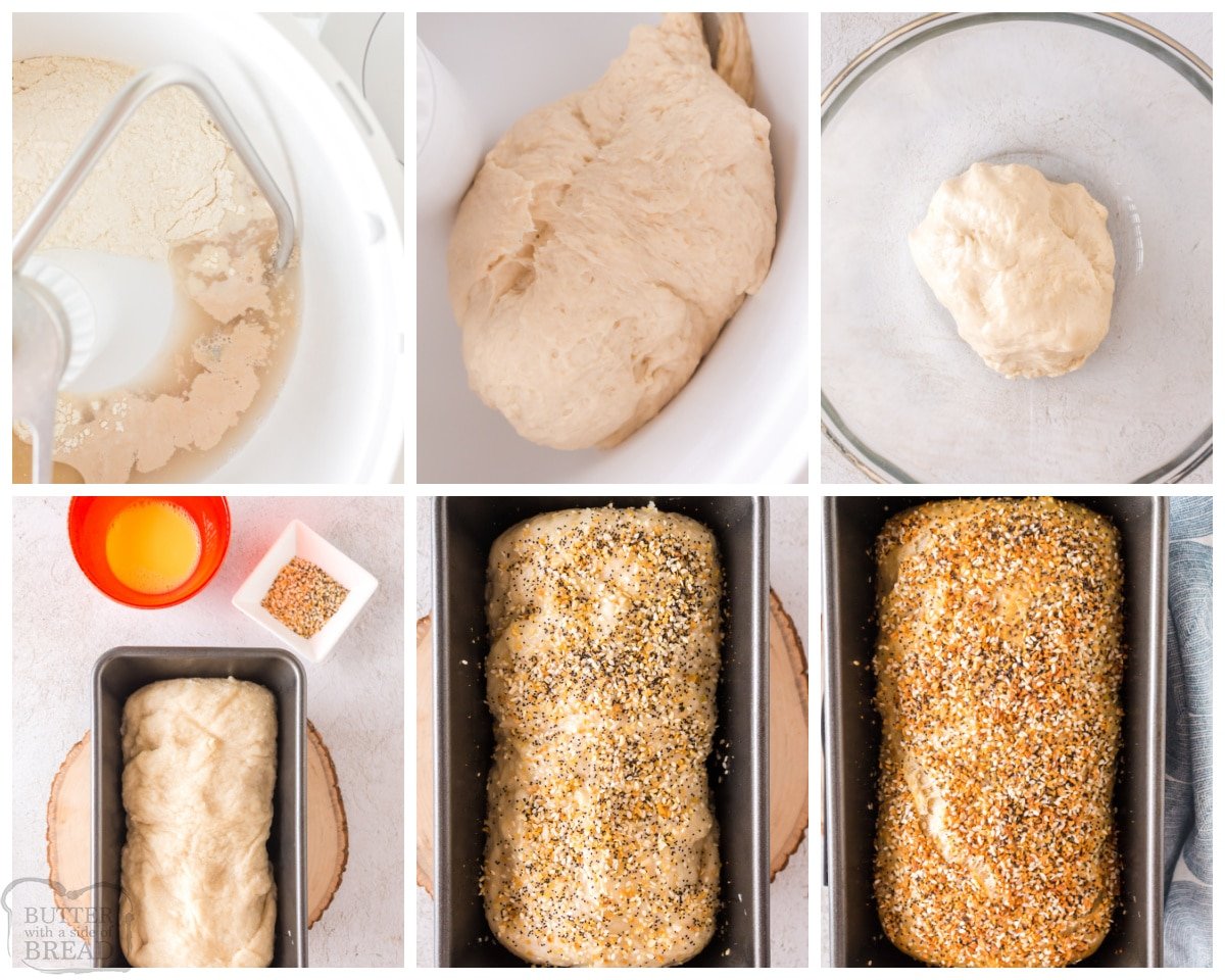 how to make a loaf of bagel bread