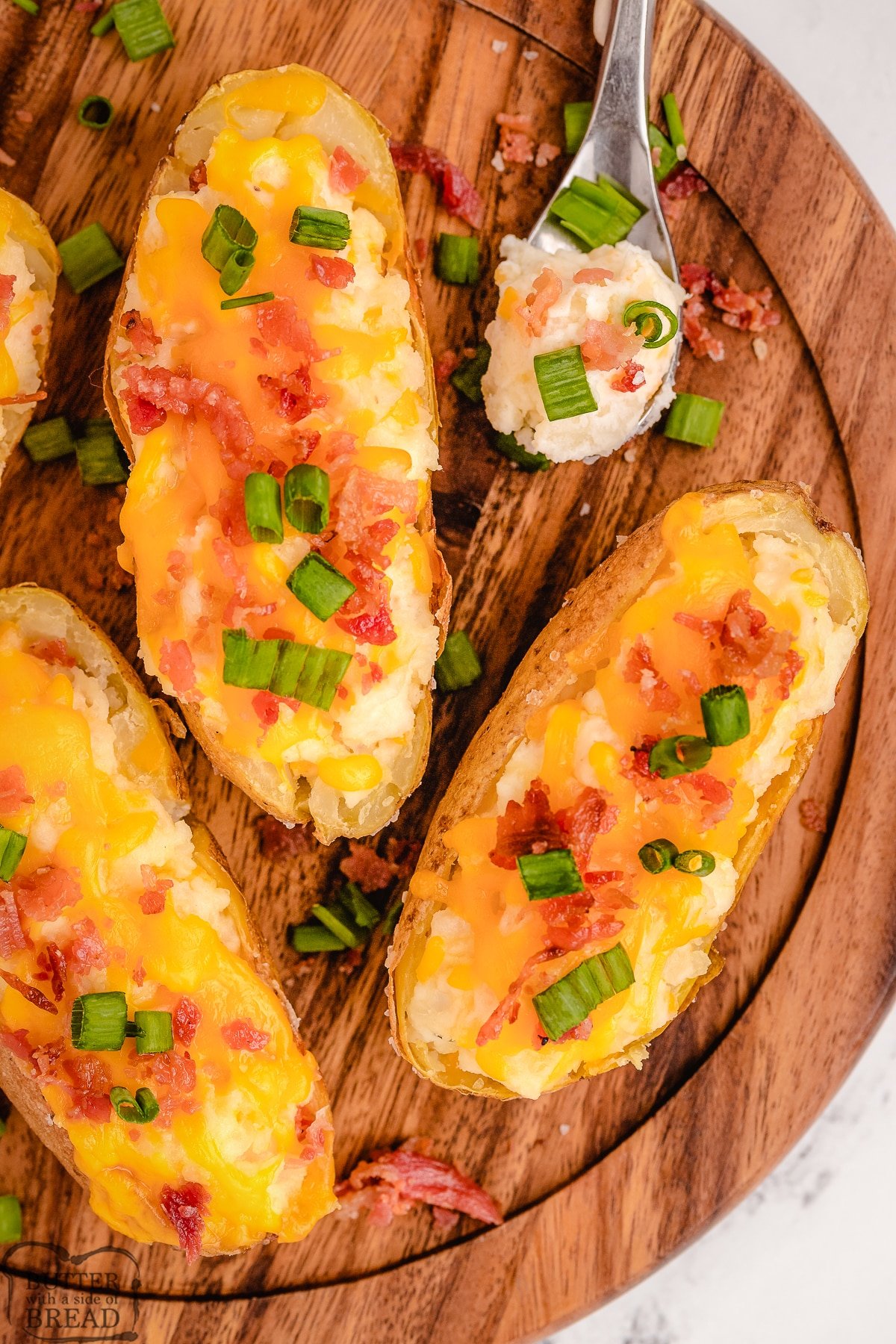 cheddar twice baked potatoes