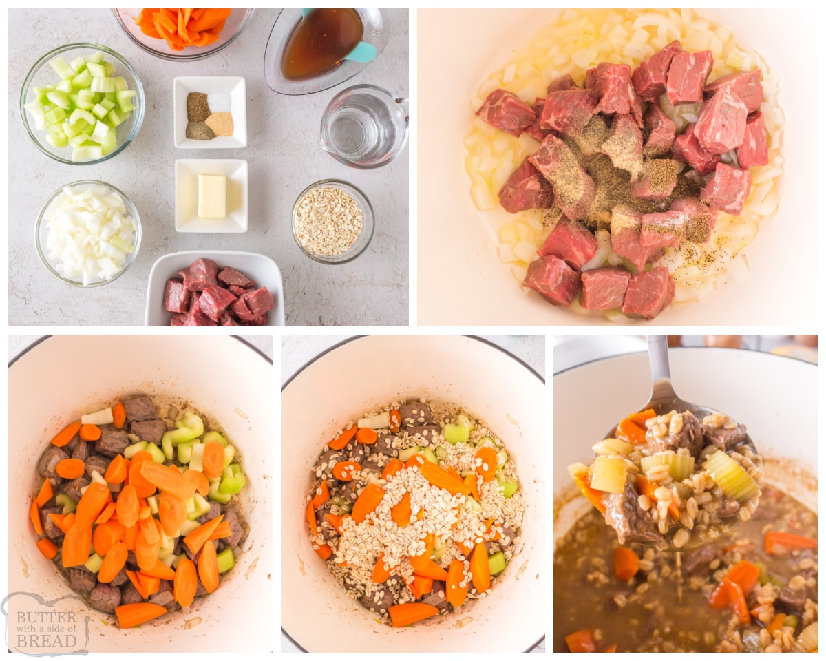 how to make homemade beef and barley soup