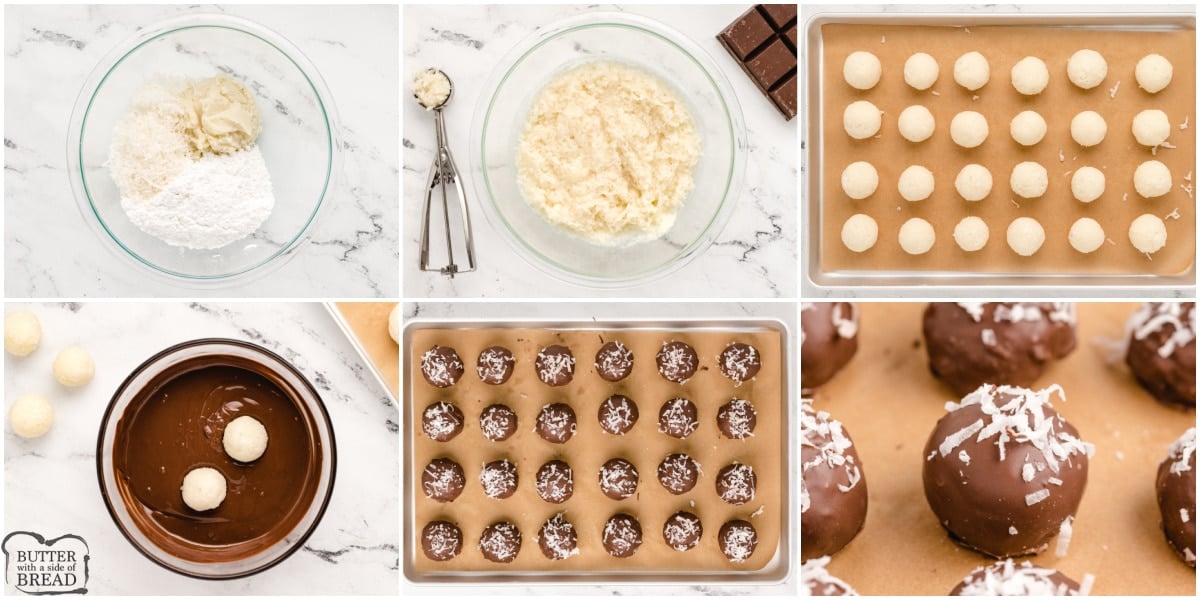 Step by step instructions on how to make potato candy recipe