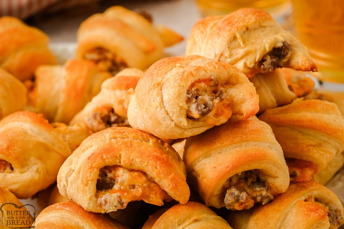 sausage rolls with cream cheese