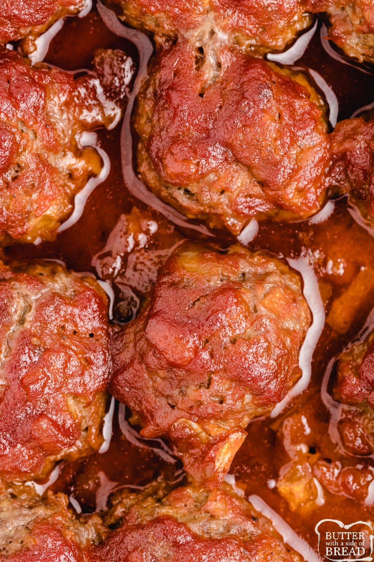 Homemade meatballs made with a homemade barbecue sauce