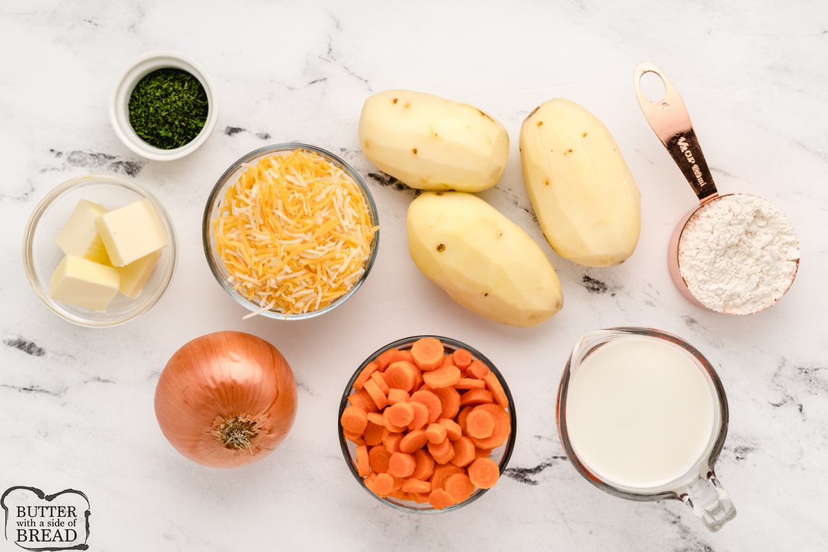 Ingredients in Cheesy Potato Soup