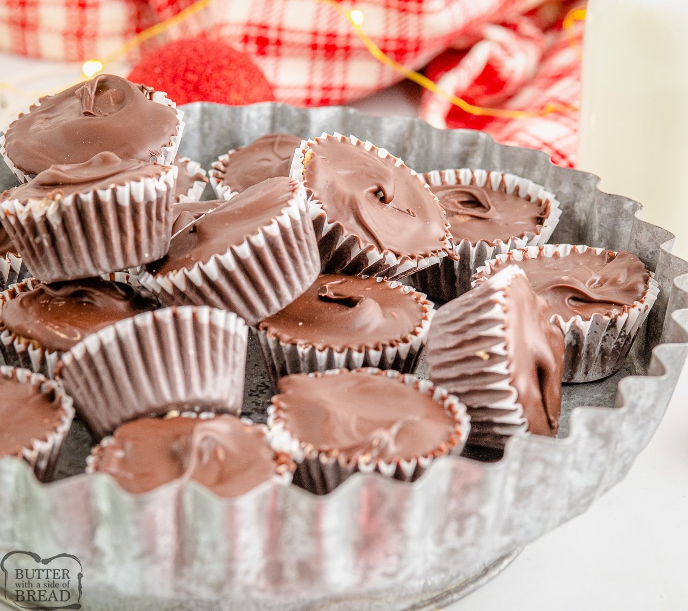 tray of peanut butter cups