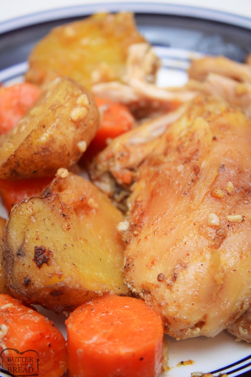 slow cooker chicken thighs and carrots