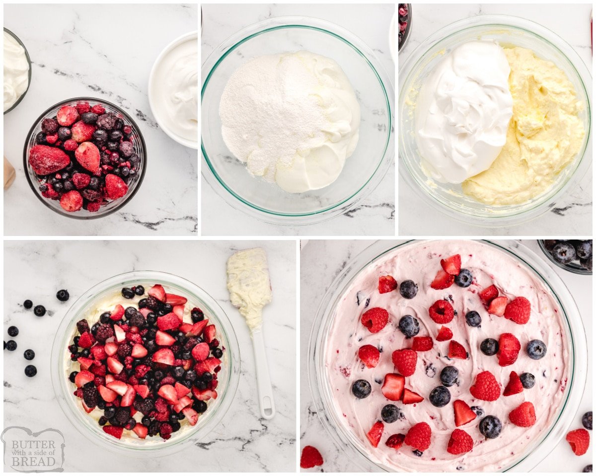 how to make a berries and cream salad