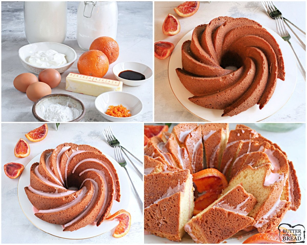 how to make a blood orange bundt cake