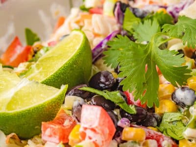 mexican coleslaw with lime and cilantro