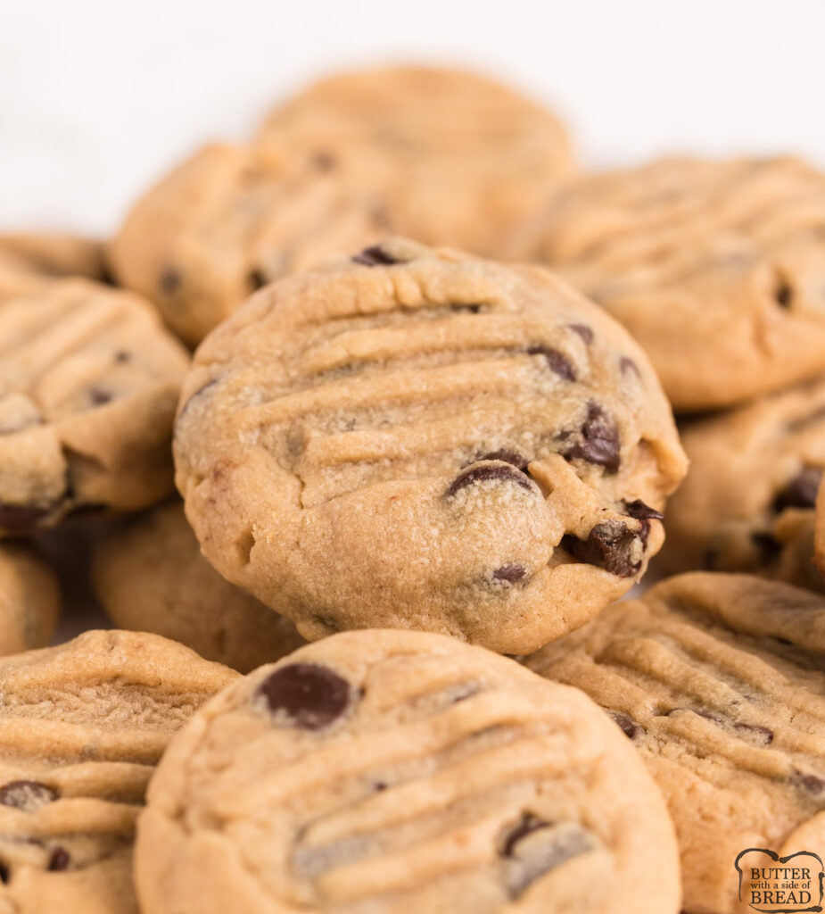 Peanut Butter Chocolate Chip Cookies are soft, thick, chewy, and made completely from scratch with simple ingredients. Adding chocolate chips to peanut butter cookies elevates them to a new level!