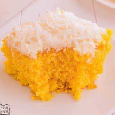 piece of pineapple cake with a bite taken out
