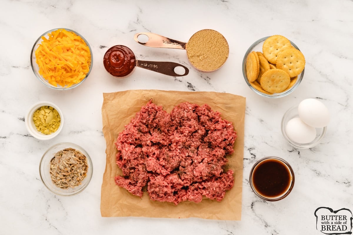 Ingredients in Ritz Cracker Meatloaf