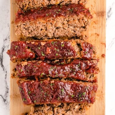 slices of ritz cracker meatloaf