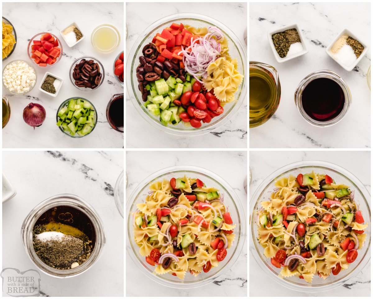 how to make Greek pasta salad